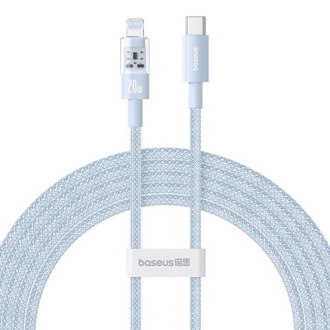 Kabel Baseus Gem USB C-IP 20W 2m (niebieski) Kabel Baseus Gem USB C-IP 20W 2m (niebieski)