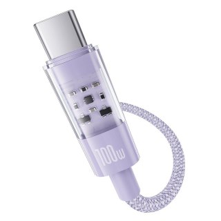 Kabel Baseus Gem USB-USB C 100W 1m (fioletowy)