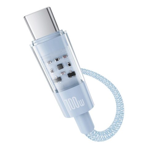 Kabel Baseus Gem USB-USB C 100W 1m (niebieski) Kabel Baseus Gem USB-USB C 100W 1m (niebieski)