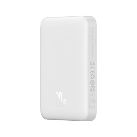 Powerbank Baseus Magnetic Mini Air Wireless 10000mAh 20W+kabel USB C-USB C (biały)