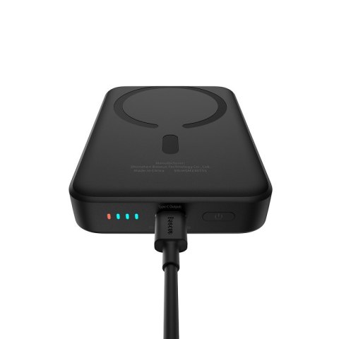 Powerbank Baseus Magnetic Mini Air Wireless 10000mAh 20W+kabel USB C-USB C (czarny)