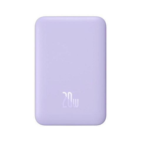 Powerbank Baseus Magnetic Mini Air Wireless 10000mAh 20W+kabel USB C-USB C (fiolet)