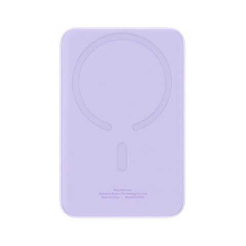 Powerbank Baseus Magnetic Mini Air Wireless 10000mAh 20W+kabel USB C-USB C (fiolet)