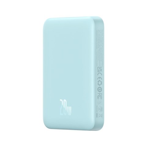 Powerbank Baseus Magnetic Mini Air Wireless 10000mAh 20W+kabel USB C-USB C (niebieski)