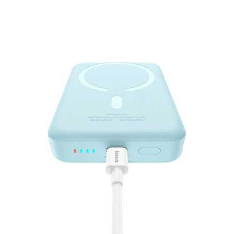 Powerbank Baseus Magnetic Mini Air Wireless 10000mAh 20W+kabel USB C-USB C (niebieski)