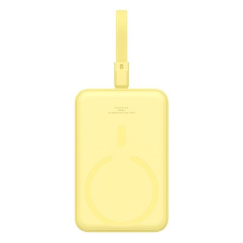 Powerbank Baseus Magnetic Mini Air Wireless 10000mAh 20W+kabel USB C-USB C (żółty)