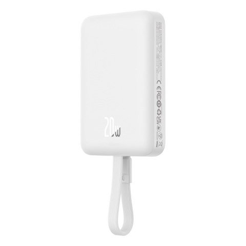 Powerbank Baseus Magnetic Mini Air Wireless 10000mAh 20W+kabel lightning (biały)