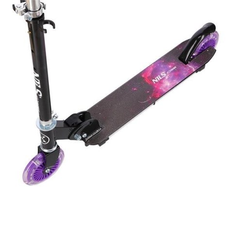 Hulajnoga NILS EXTREME HD025 LED fioletowa