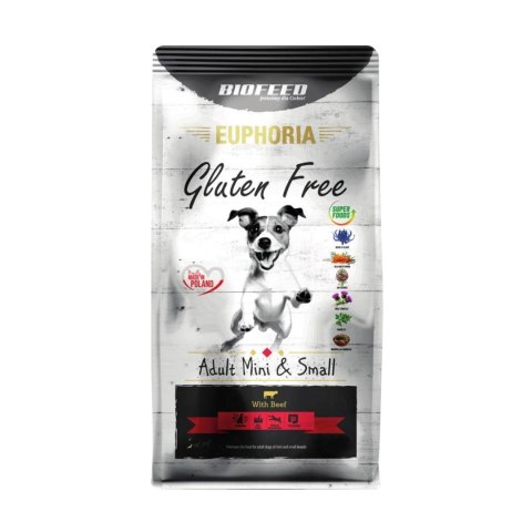 BIOFEED Euphoria G-F psy MINI&SMALL wołowina 12kg BIOFEED Euphoria G-F psy MINI&SMALL wołowina 12kg