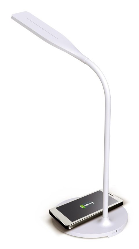 Lampka LED 5.5W biurkowa dotykowa z ładowarką Qi 15W