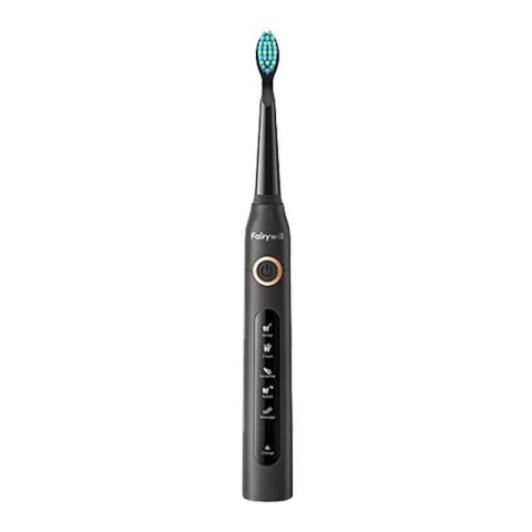 Szczoteczka soniczna do zębów z zestawem końcówek i etui FairyWill FW-507 Plus (Czarna) Szczoteczka soniczna do zębów z zestawem końcówek i etui FairyWill FW-507 Plus (Czarna)