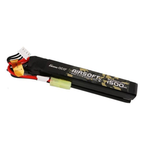 Akumulator Gens ace 25C 1500mAh 3S1P 11.1V Nunchuck 2X Airsoft Gun Lipo z konektorem mini Tamiya Plug Akumulator Gens ace 25C 1500mAh 3S1P 11.1V Nunchuck 2X Airsoft Gun Lipo z konektorem mini Tamiya Plug