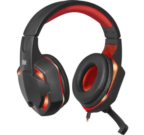 Słuchawki z mikrofonem WARHEAD G-370 Czarno-czerwone Słuchawki z mikrofonem WARHEAD G-370 Czarno-czerwone