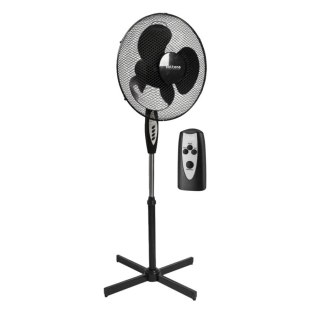 WENTYLATOR PODŁOGOWY CZARNY+PILOT 40cm