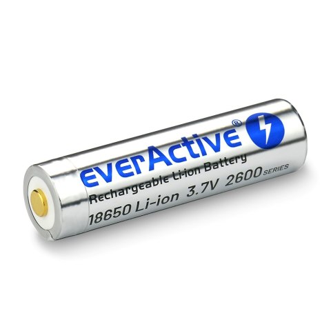 EVERACTIVE AKUMULATOR EVERACTIVE 18650 3,7V LI-ION 2600MAH MICRO USB Z ZABEZPIECZENIEM BOX EV18650-26M EVERACTIVE AKUMULATOR EVERACTIVE 18650 3,7V LI-ION 2600MAH MICRO USB Z ZABEZPIECZENIEM BOX EV18650-26M