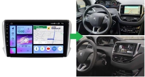 RADIO NAWIGACJA GPS PEUGEOT 208 / 2008 2012-2019 RADIO NAWIGACJA GPS PEUGEOT 208 / 2008 2012-2019