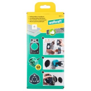 Zestaw do montażu puszek elektrycznych w suchej zabudowie, Wolfcraft Wolfcraft (5897000) (WF5897000)