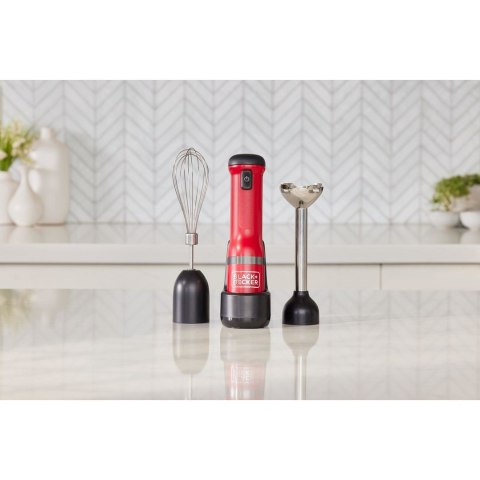 Black & Decker BCKM1012KR blender 0,7 l Blender immersyjny Czerwony, Stal nierdzewna Black & Decker BCKM1012KR blender 0,7 l Blender immersyjny Czerwony, Stal nierdzewna