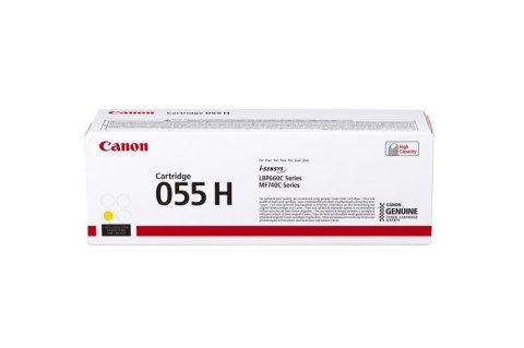 Canon 055H kaseta z tonerem 1 szt. Oryginalny Żółty Canon 055H kaseta z tonerem 1 szt. Oryginalny Żółty
