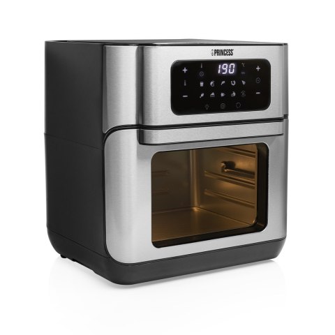 Księżniczka | 182065 | Piekarnik Aerofryer | Moc 1500 W | Pojemność 10 L | Czarny/Stal nierdzewna