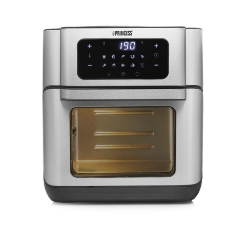 Księżniczka | 182065 | Piekarnik Aerofryer | Moc 1500 W | Pojemność 10 L | Czarny/Stal nierdzewna