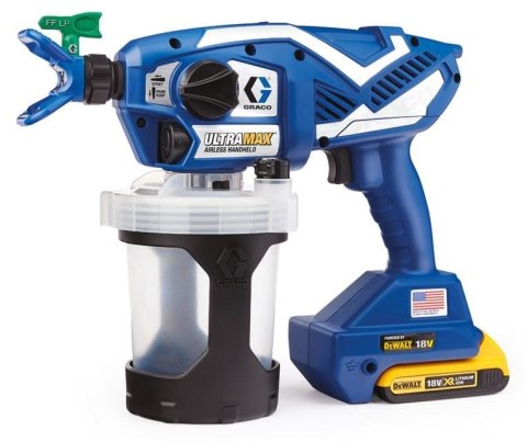 GRACO PISTOLET DO MALOWANIA ULTRAMAX ( 2 x AKU. 2AH DEWALT+ ŁAD. ) + TORBA GRACO PISTOLET DO MALOWANIA ULTRAMAX ( 2 x AKU. 2AH DEWALT+ ŁAD. ) + TORBA