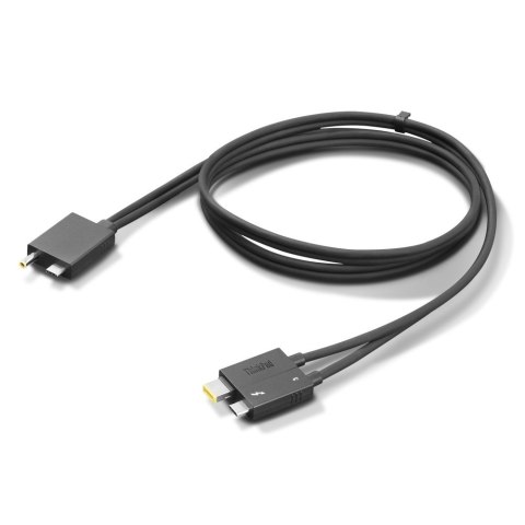 Lenovo 4X91K16970 kabel Thunderbolt 0,7 m 40 Gbit/s Czarny Lenovo 4X91K16970 kabel Thunderbolt 0,7 m 40 Gbit/s Czarny