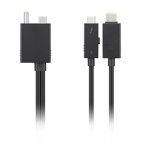 Lenovo 4X91K16970 kabel Thunderbolt 0,7 m 40 Gbit/s Czarny Lenovo 4X91K16970 kabel Thunderbolt 0,7 m 40 Gbit/s Czarny