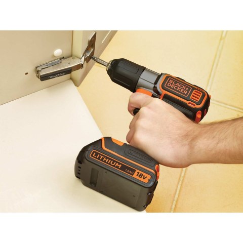 Black & Decker ASD18K Zamek centralny Czarny, Pomarańczowy Black & Decker ASD18K Zamek centralny Czarny, Pomarańczowy