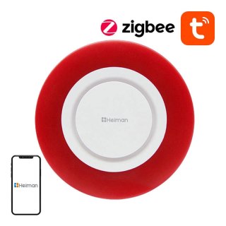 Inteligentna bezprzewodowa syrena alarmowa Zigbee Heiman HS2WD Tuya