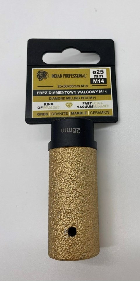 FREZ DIAMENTOWY WALCOWY M14 25mm /INDIAN PROFESSIONAL FREZ DIAMENTOWY WALCOWY M14 25mm /INDIAN PROFESSIONAL