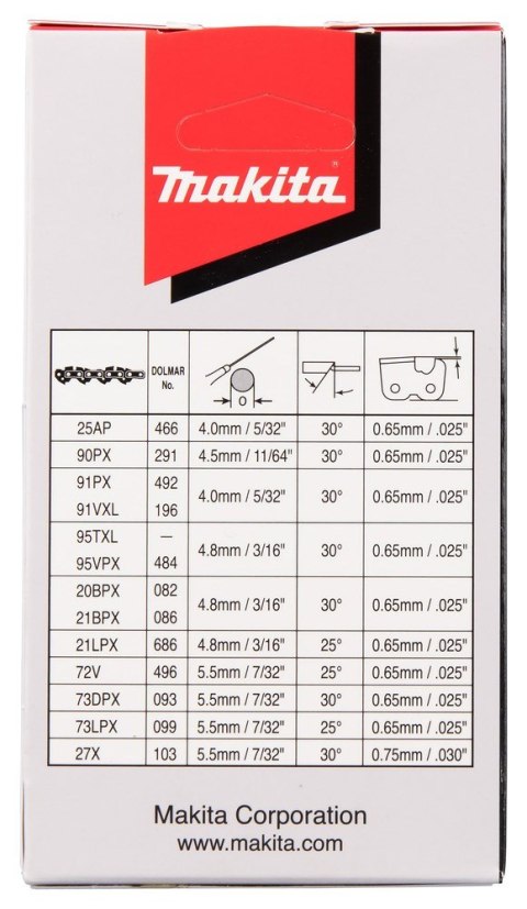 Makita 191G96-5 akcesorium do pił łańcuchowych 1 szt. Makita 191G96-5 akcesorium do pił łańcuchowych 1 szt.