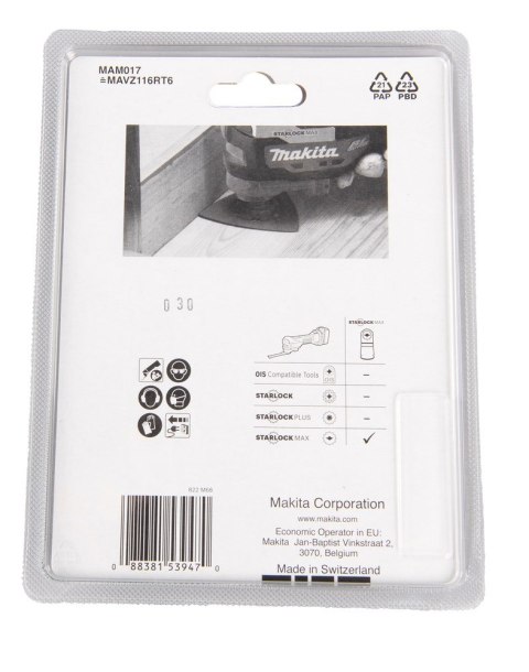 Makita B-66575 narzędzie obrotowe do szlifowania/ materiał eksploatacyjny Drewno Podkładka lakiernicza Makita B-66575 narzędzie obrotowe do szlifowania/ materiał eksploatacyjny Drewno Podkładka lakiernicza