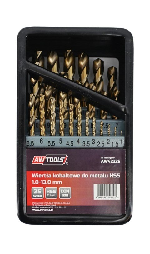 AW WIERTŁO METAL KOBALT KPL.25szt AW WIERTŁO METAL KOBALT KPL.25szt