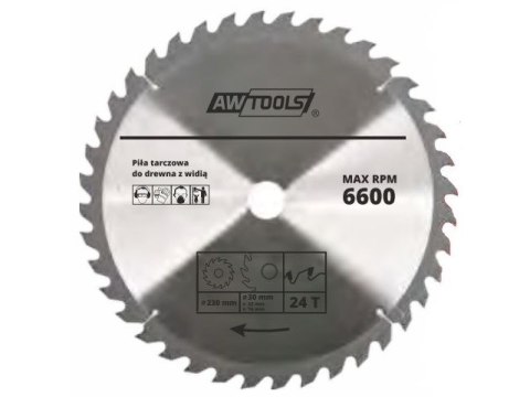 AWTOOLS AW48494 ostrze do piły tarczowej AWTOOLS AW48494 ostrze do piły tarczowej