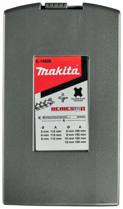 MAKITA ZESTAW WIERTEŁ SDS+ 7szt. NEMESIS 2 MAKITA ZESTAW WIERTEŁ SDS+ 7szt. NEMESIS 2