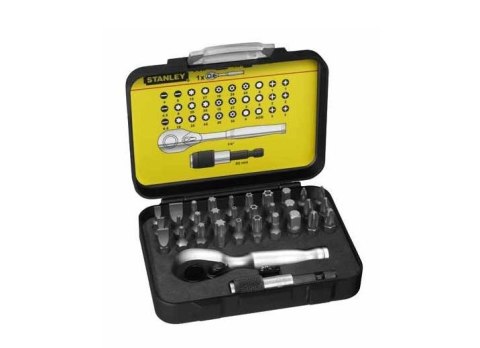 Zestaw 32 szt końcówki 1/4" z grzechotką Zestaw 32 szt końcówki 1/4" z grzechotką