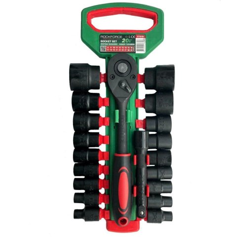 ROCKFORCE ZESTAW KLUCZY 20el. 1/2" 8-32mm ROCKFORCE ZESTAW KLUCZY 20el. 1/2" 8-32mm