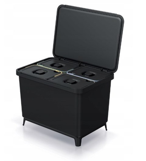 KEDEN KOSZ NA ŚMIECI SYSTEMA 4x10L - CZARNY RECYKLING KEDEN KOSZ NA ŚMIECI SYSTEMA 4x10L - CZARNY RECYKLING