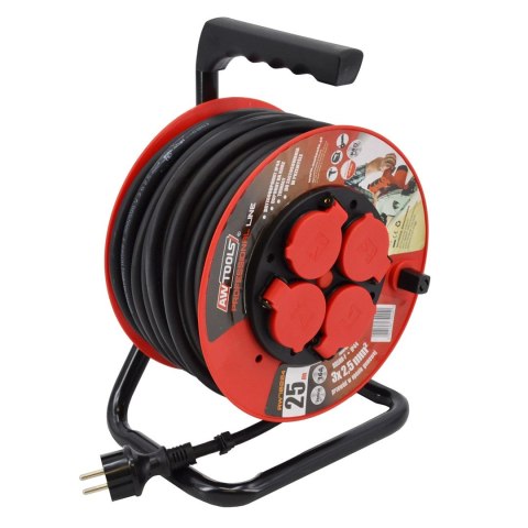 AWTOOLS PRZEDŁUŻACZ BĘBEN PROFESSIONAL 40m 3x2,5mm 16A / 3680W / IP44 AWTOOLS PRZEDŁUŻACZ BĘBEN PROFESSIONAL 40m 3x2,5mm 16A / 3680W / IP44