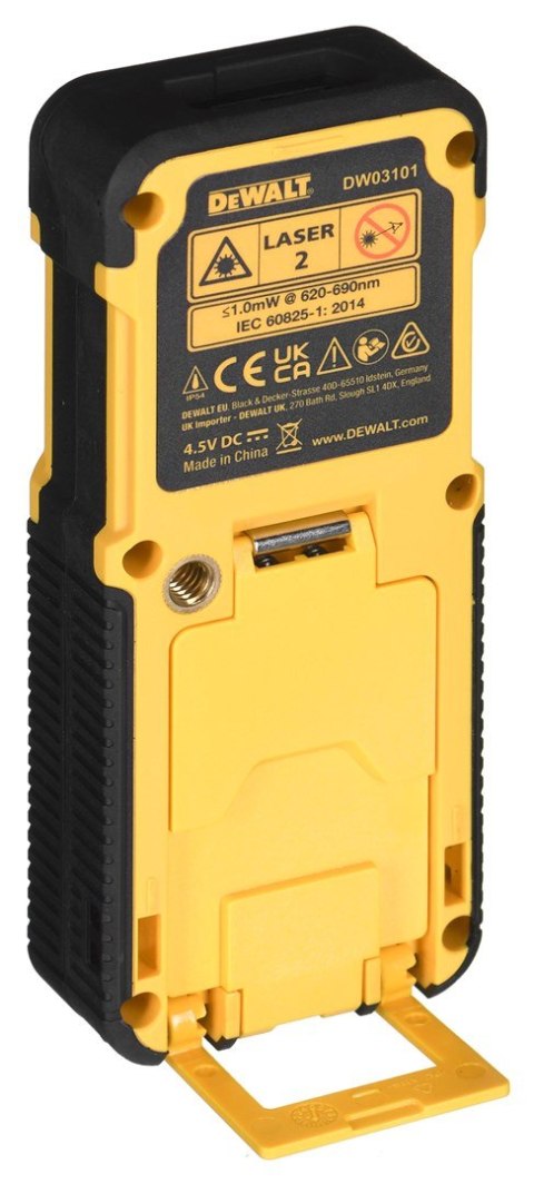 DeWALT DW03101 Dalmierz laserowy Czarny, Żółty 100 m