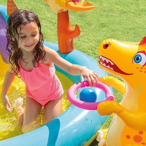 Dmuchany plac zabaw Dinoland w pudełku 333x229x112cm INTEX Dmuchany plac zabaw Dinoland w pudełku 333x229x112cm INTEX