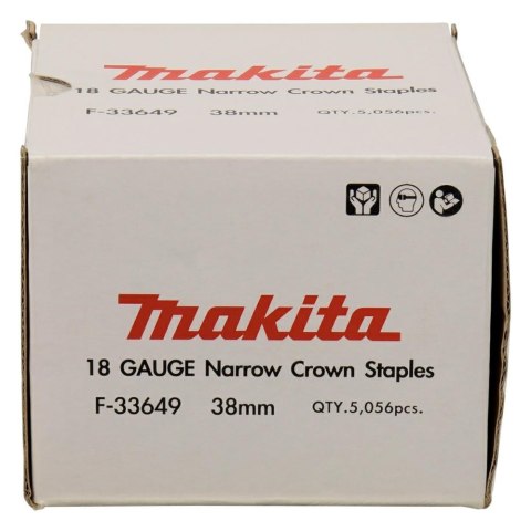 MAKITA ZSZYWKI 18GA 5,7x38mm /5056szt. OCYNKOWANE MAKITA ZSZYWKI 18GA 5,7x38mm /5056szt. OCYNKOWANE