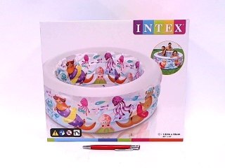 Basen w rybki z nadmuchiwaną podłogą w pudełku 52x56cm 58480NP INTEX