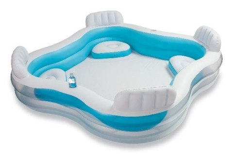 Intex 56475 basen zewnętrzny naziemny Basen nadmuchiwany W kształcie prostokąta 990 l Niebieski, Biały Intex 56475 basen zewnętrzny naziemny Basen nadmuchiwany W kształcie prostokąta 990 l Niebieski, Biały