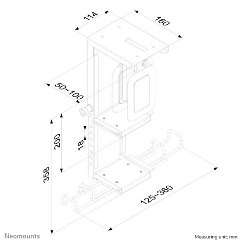 Neomounts CPU-D075BLACK/LK zestaw montażowy Neomounts CPU-D075BLACK/LK zestaw montażowy