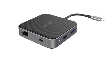 Hub wielofunkcyjny ACER 7in1 USB4 8k Multi Display Hub 1xHDMI/1xDP/2xUSB3.2/USB-C/RJ45/Audi Hub wielofunkcyjny ACER 7in1 USB4 8k Multi Display Hub 1xHDMI/1xDP/2xUSB3.2/USB-C/RJ45/Audi