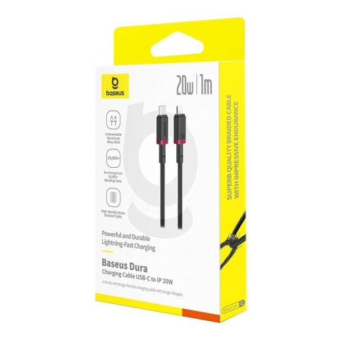 Kabel Baseus Dura Typ C 20W 1m (szaro-czarny)