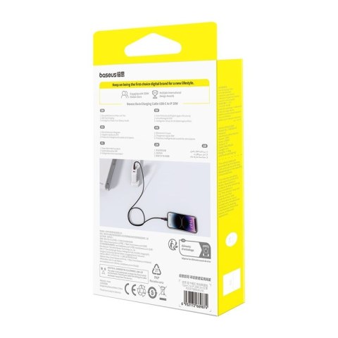 Kabel Baseus Dura Typ C 20W 1m (szaro-czarny)