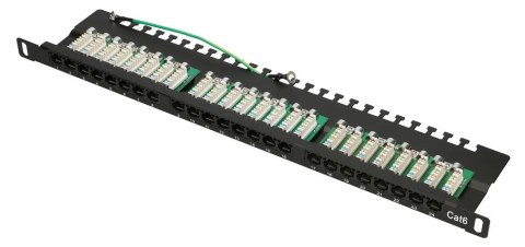 Patch panel Extralink EX.9663 (0.5U; kat. 6; 24xRJ-45) Patch panel Extralink EX.9663 (0.5U; kat. 6; 24xRJ-45)